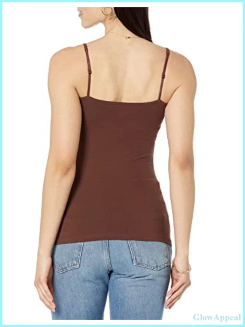 4 Pack Women's V-Neck Cami Slim Fit Cotton Stretch Sleeveless Tank